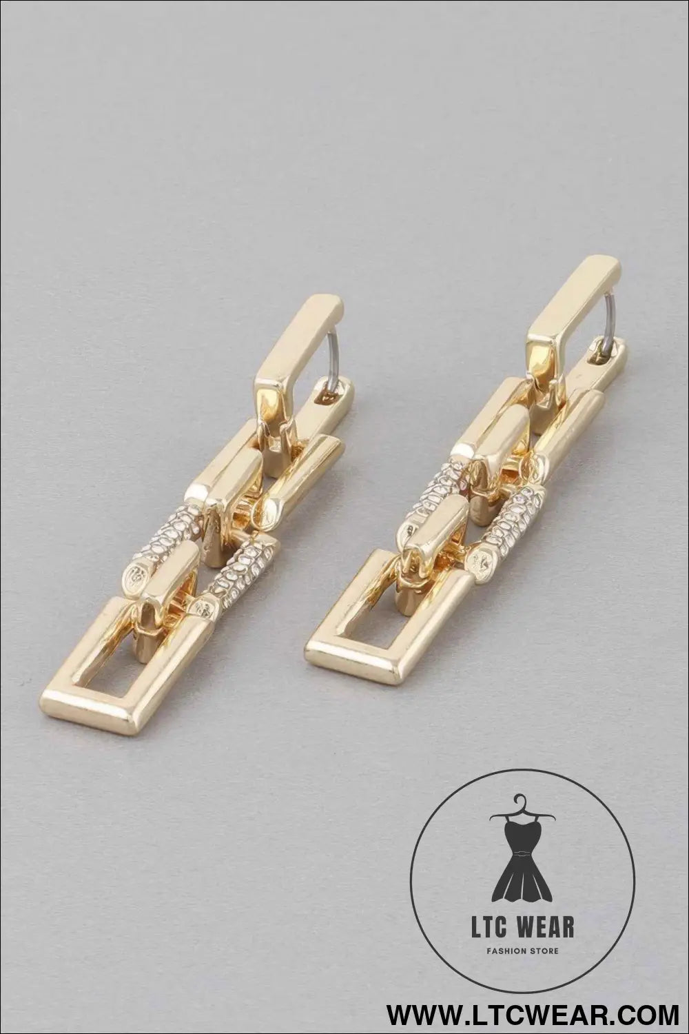 Link Chain Drop Earrings