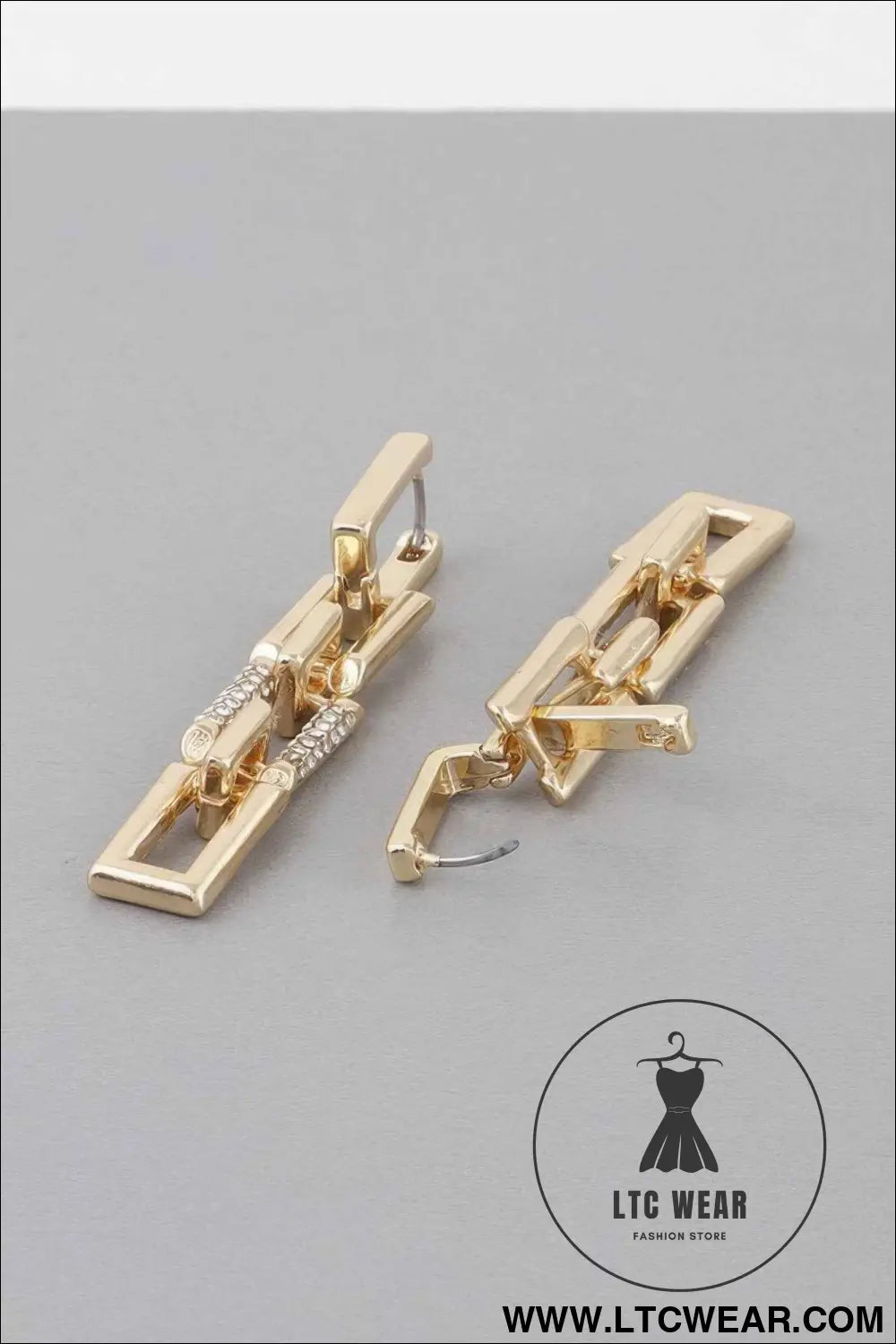 Link Chain Drop Earrings