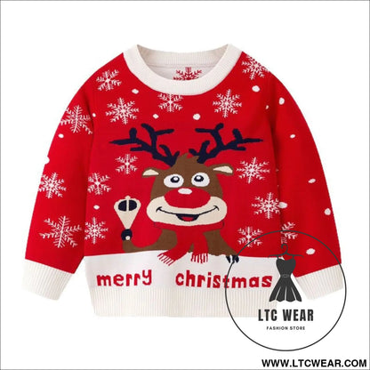 Little deer christmas sweater baby undercover knitted sweater