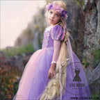 Long haired princess dress christmas girl sophia children’s dress performance dress