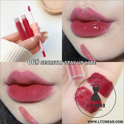 Long-Lasting Double End Lip Gloss: Gloss & Matte Finish - L.T.C Wear Online Fashion Store