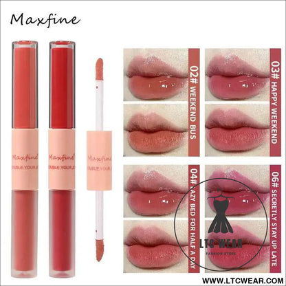 Long-Lasting Double End Lip Gloss: Gloss & Matte Finish