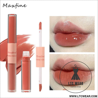 Long-Lasting Double End Lip Gloss: Gloss & Matte Finish - L.T.C Wear Online Fashion Store