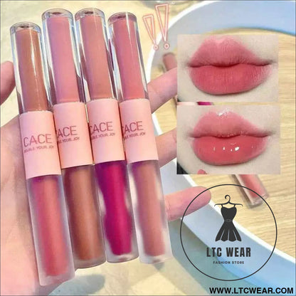 Long-Lasting Double End Lip Gloss: Gloss & Matte Finish