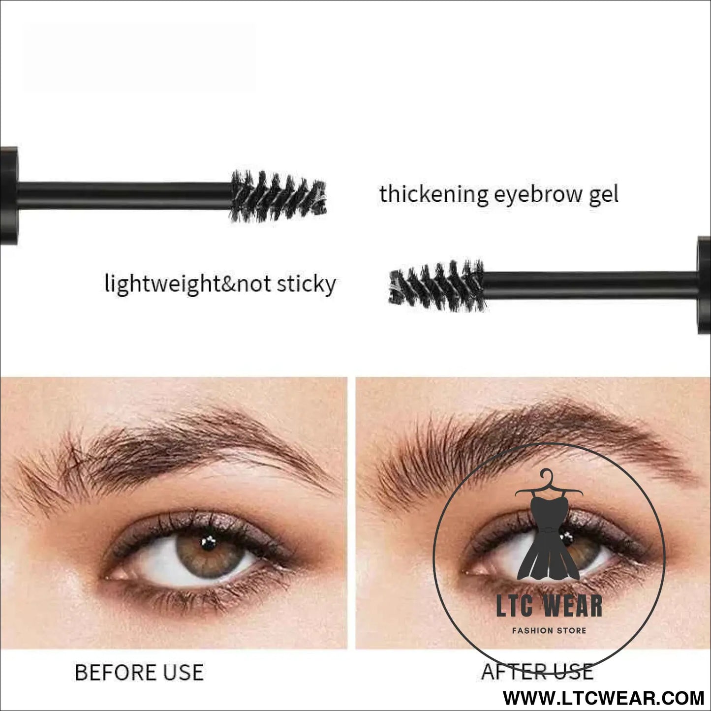 Long-Lasting Waterproof Eyebrow Gel for Flawless Brows