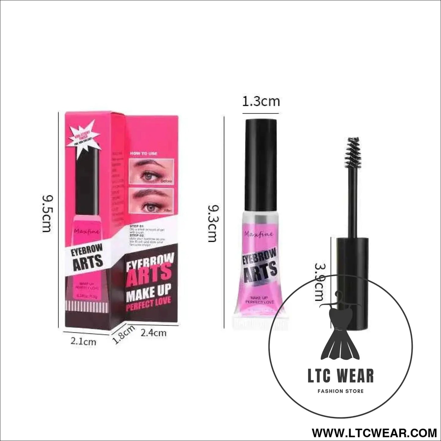 Long-Lasting Waterproof Eyebrow Gel for Flawless Brows
