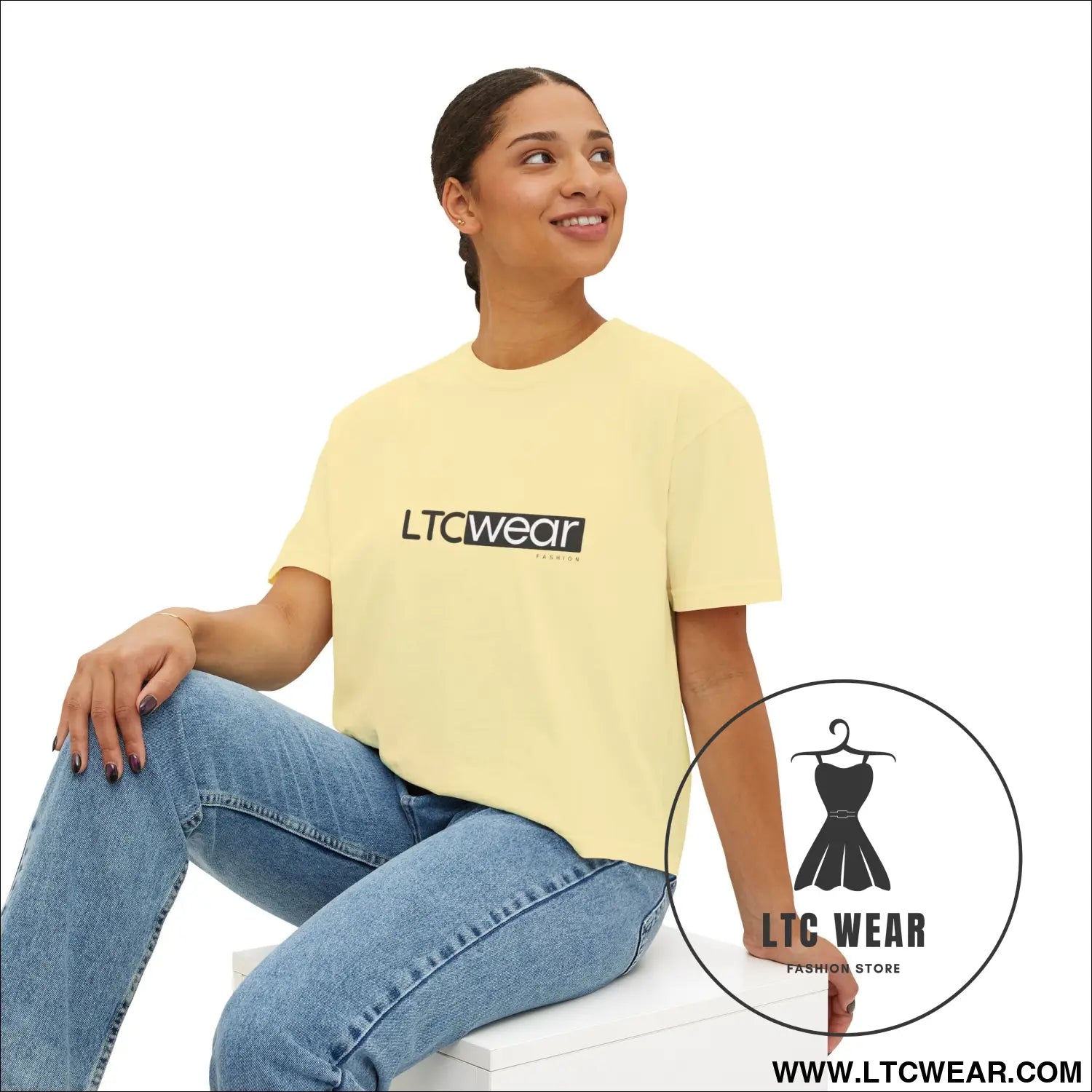 Ltc wear boxy tee - cropped women’s t-shirt - t-shirt