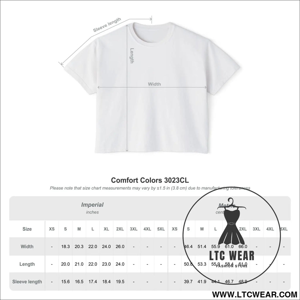 Ltc wear boxy tee - cropped women’s t-shirt - t-shirt