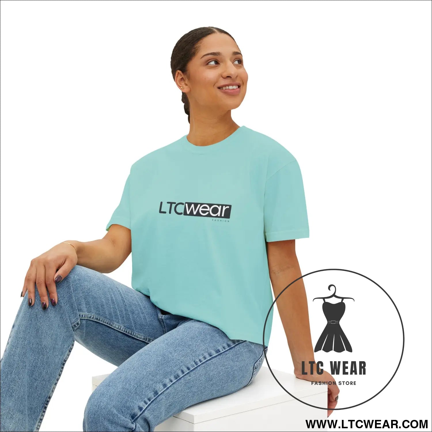 Ltc wear boxy tee - cropped women’s t-shirt - t-shirt