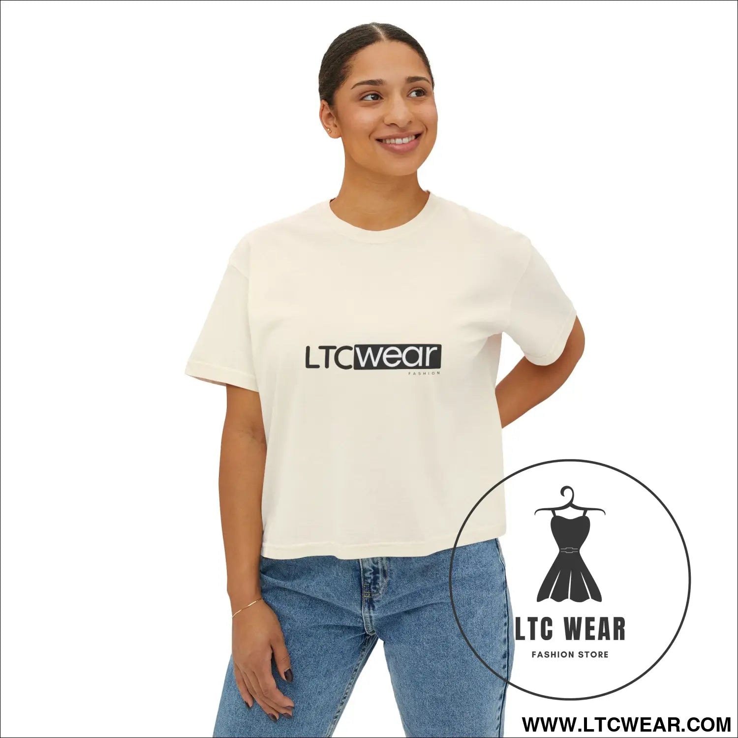 Ltc wear boxy tee - cropped women’s t-shirt - t-shirt