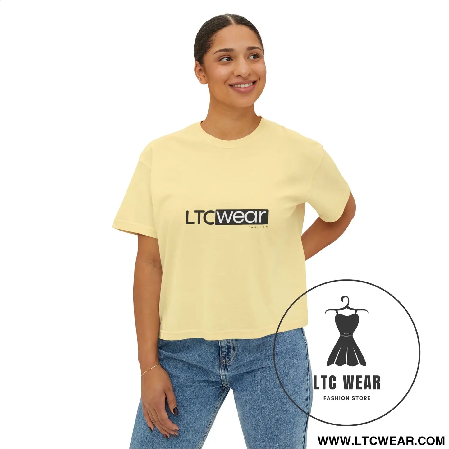 Ltc wear boxy tee - cropped women’s t-shirt - t-shirt