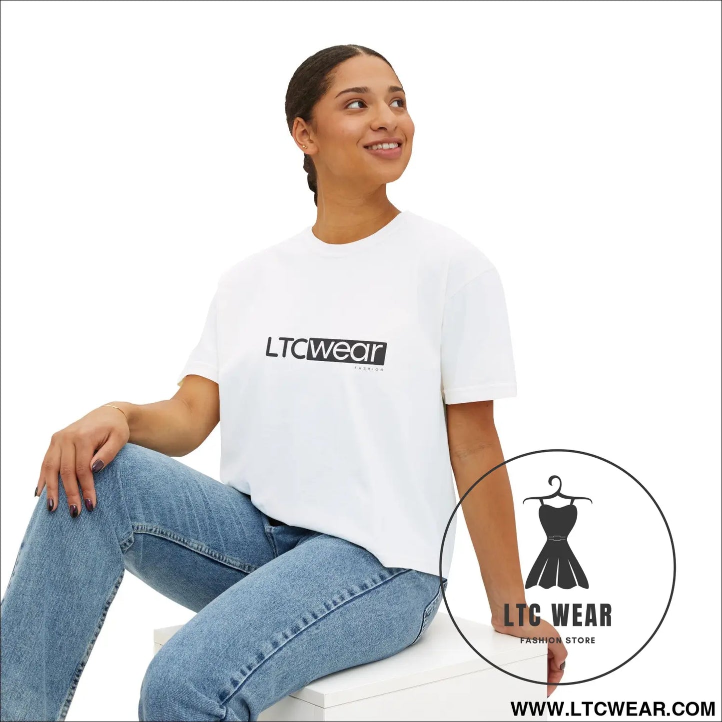 Ltc wear boxy tee - cropped women’s t-shirt - t-shirt