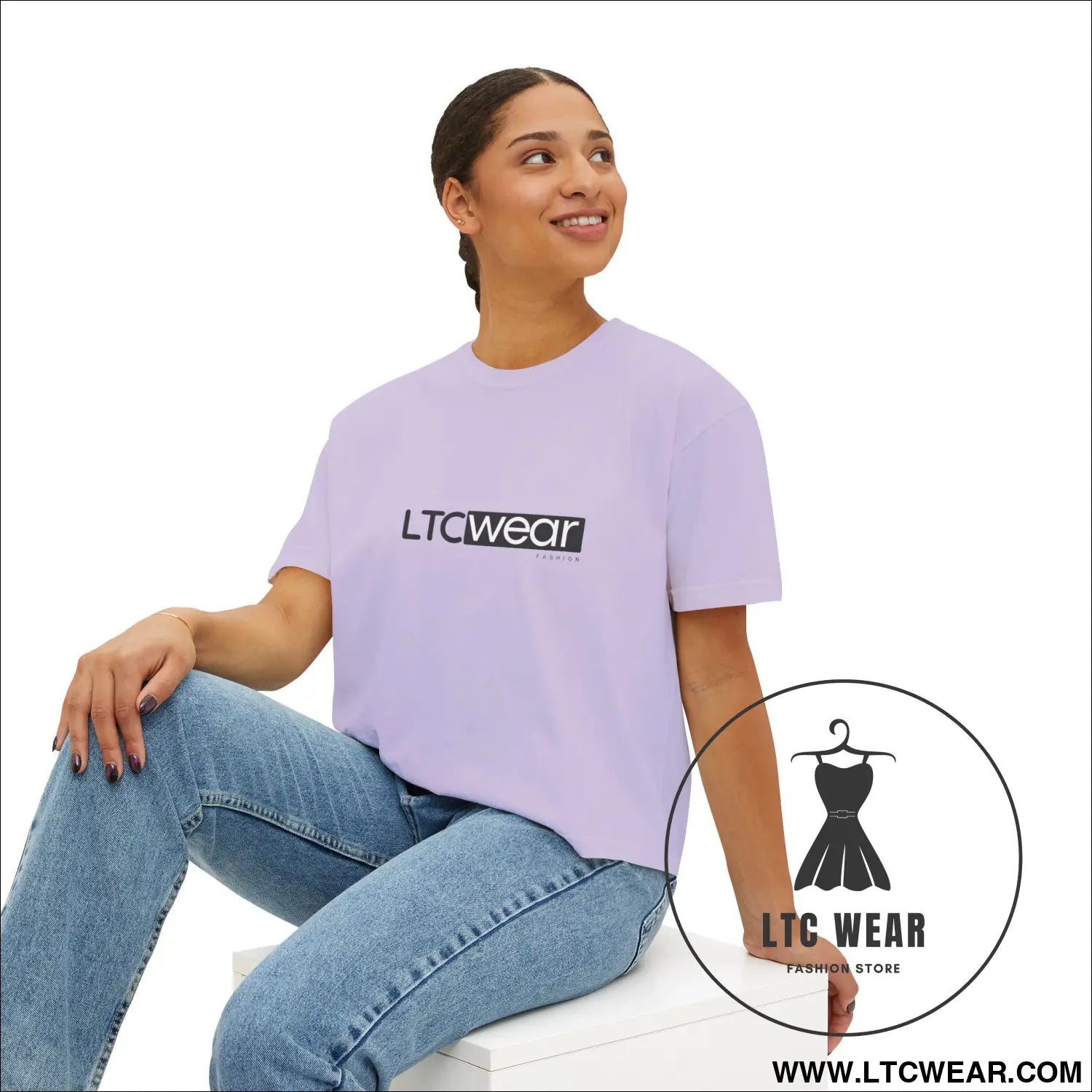 Ltc wear boxy tee - cropped women’s t-shirt - t-shirt