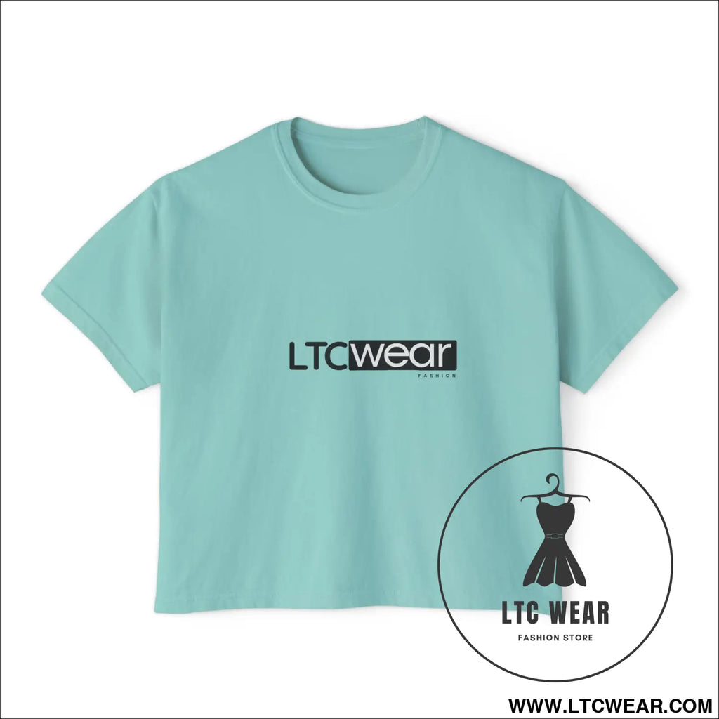 Ltc wear boxy tee - cropped women’s t-shirt - chalky mint / s - t-shirt