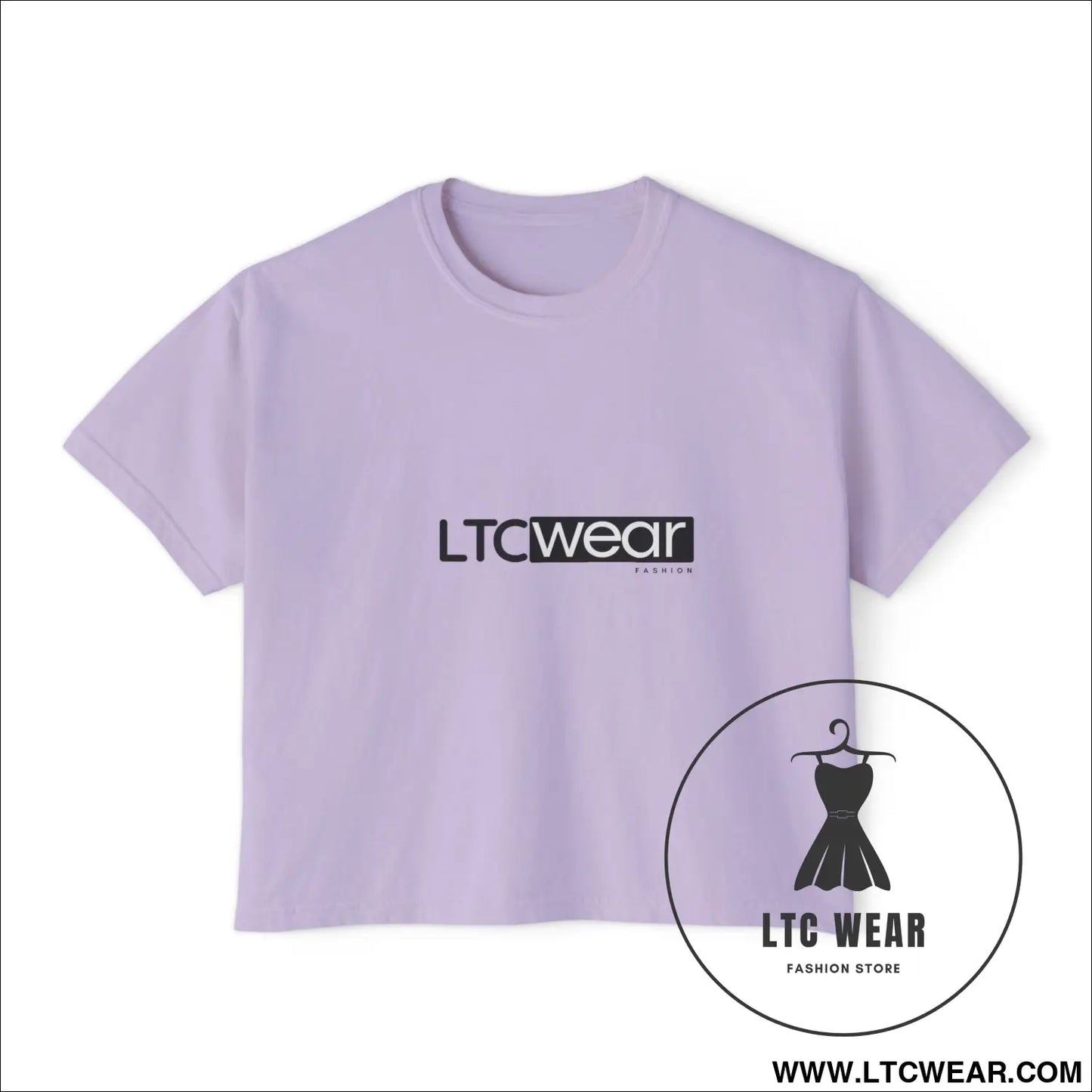 Ltc wear boxy tee - cropped women’s t-shirt - orchid / s - t-shirt