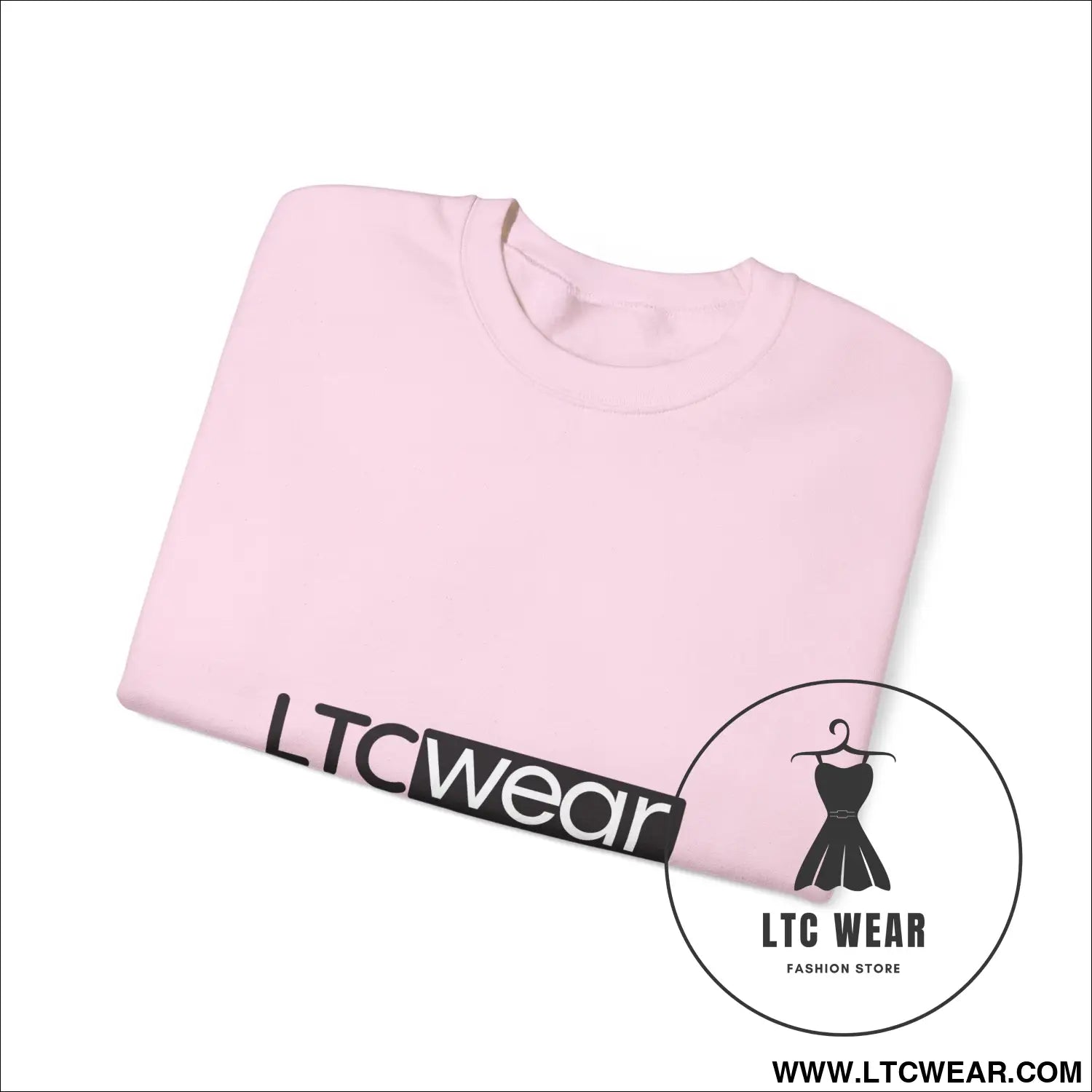 Ltc wear embroidered crewneck sweatshirt soft ethical everyday pullover - sweatshirt