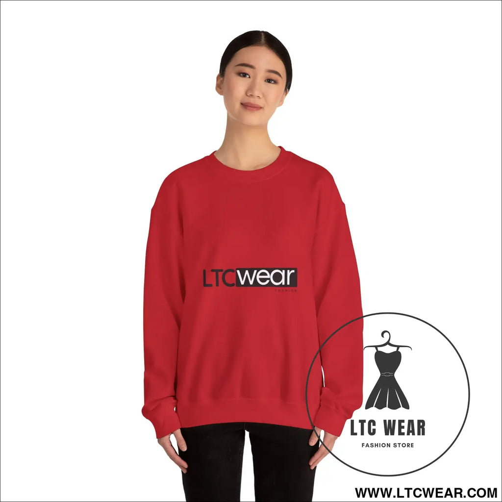 Ltc wear embroidered crewneck sweatshirt soft ethical everyday pullover - sweatshirt