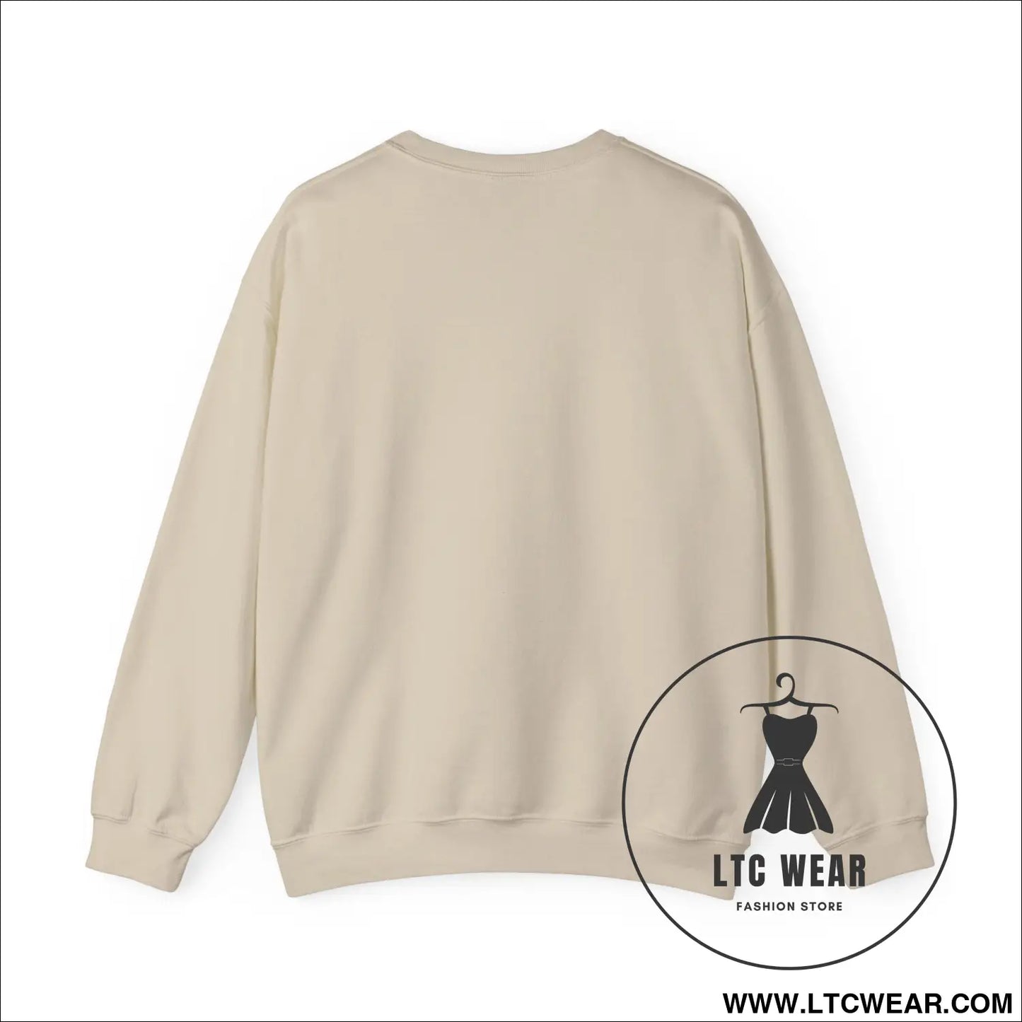 Ltc wear embroidered crewneck sweatshirt soft ethical everyday pullover - sweatshirt