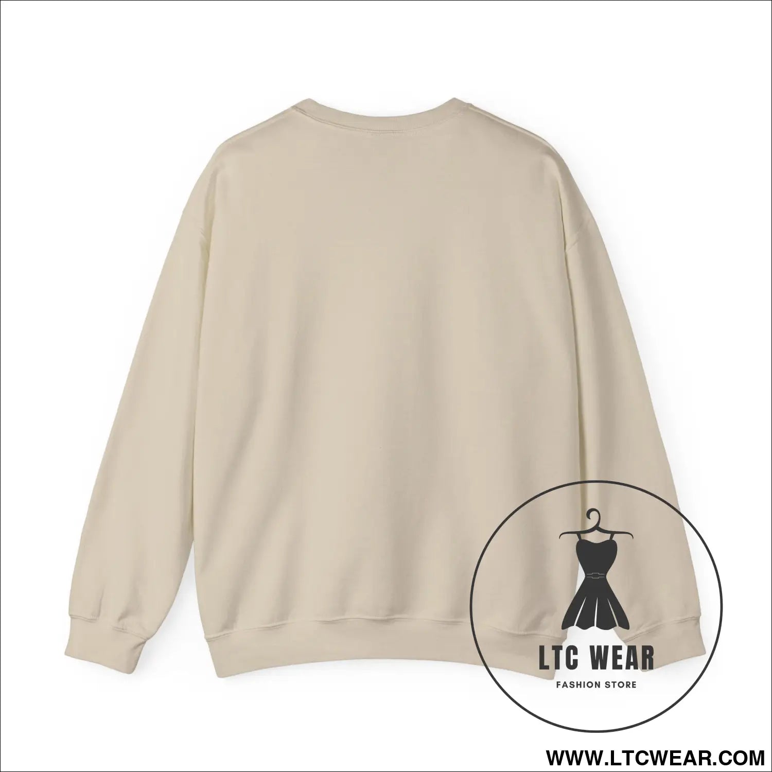 Ltc wear embroidered crewneck sweatshirt soft ethical everyday pullover - sweatshirt