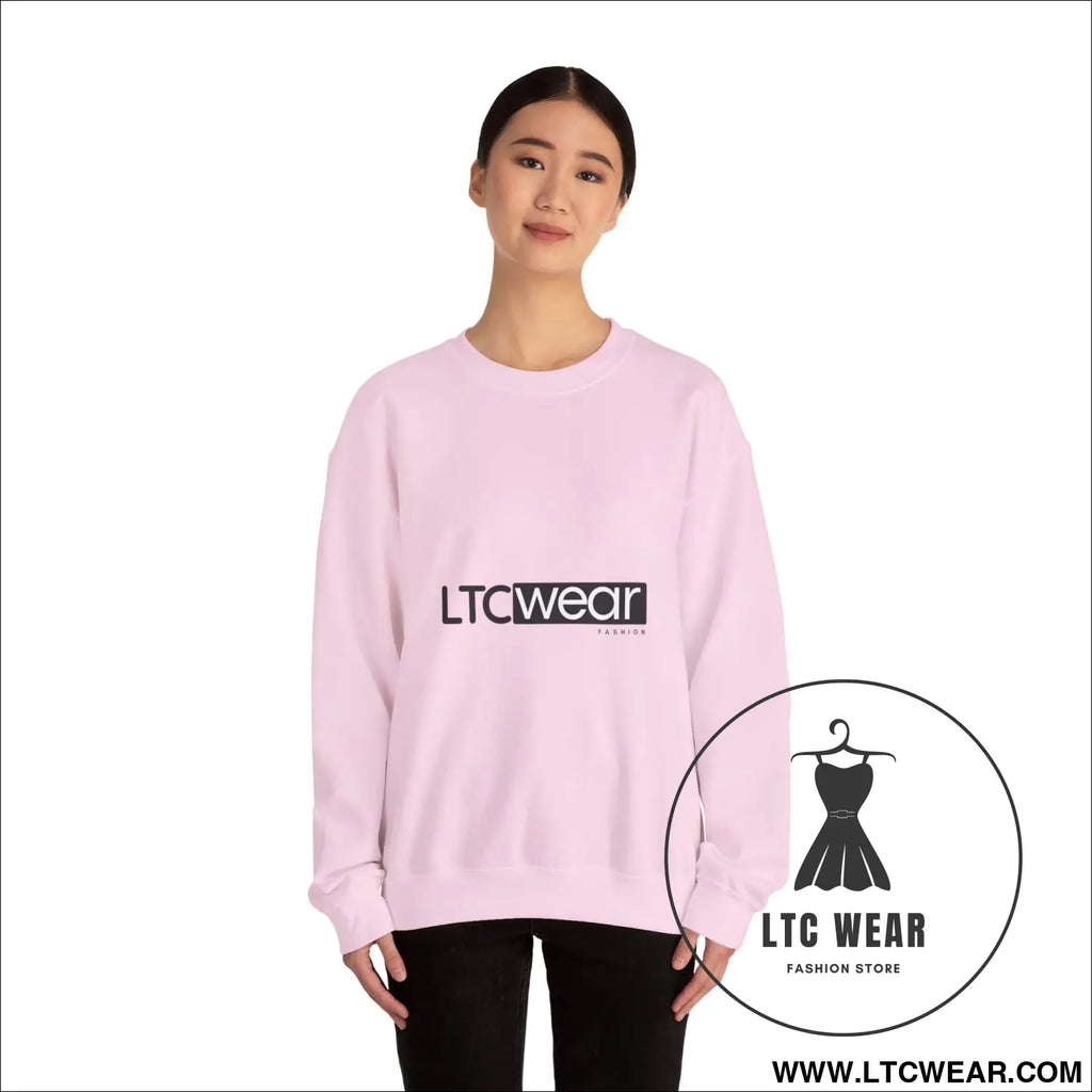 Ltc wear embroidered crewneck sweatshirt soft ethical everyday pullover - sweatshirt