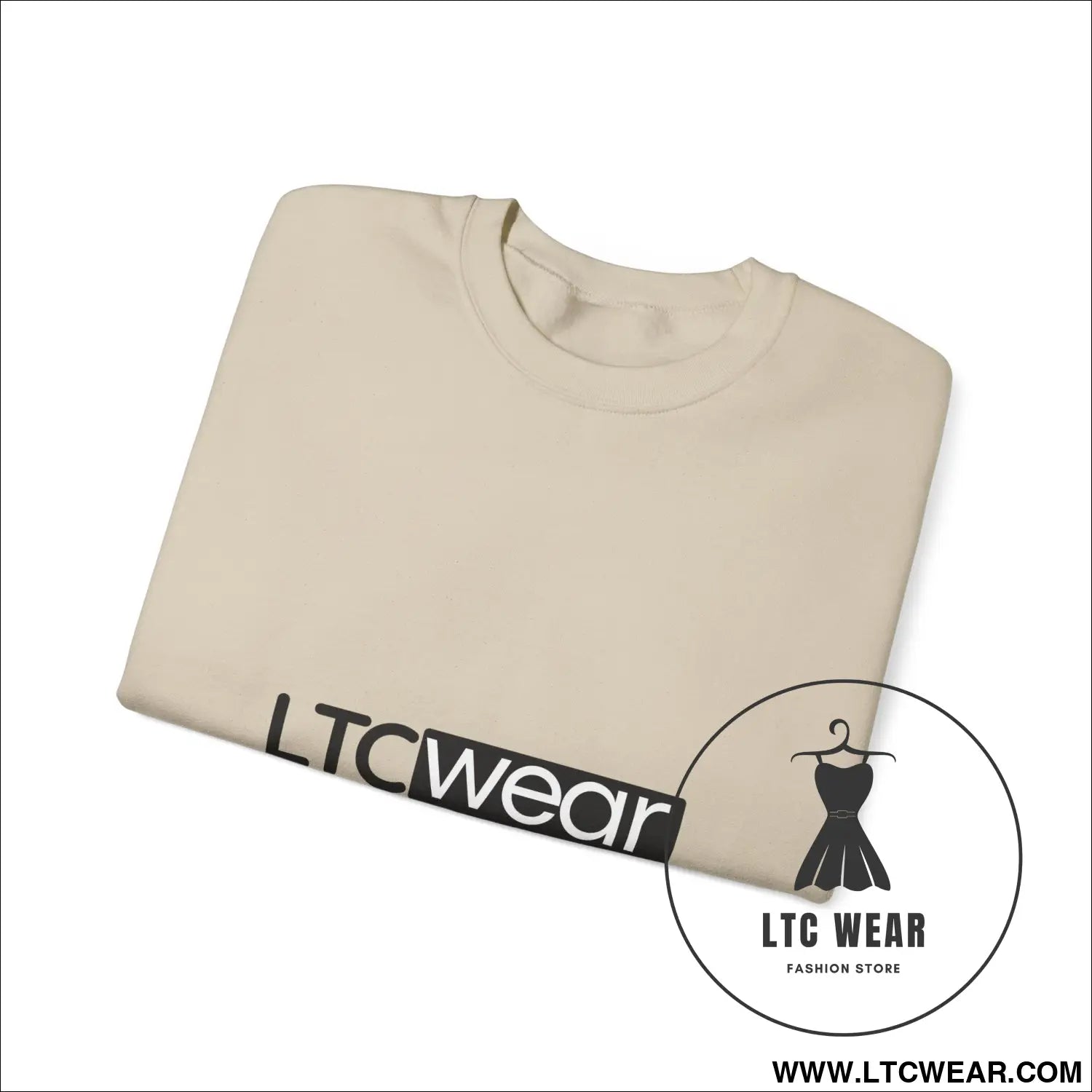 Ltc wear embroidered crewneck sweatshirt soft ethical everyday pullover - sweatshirt