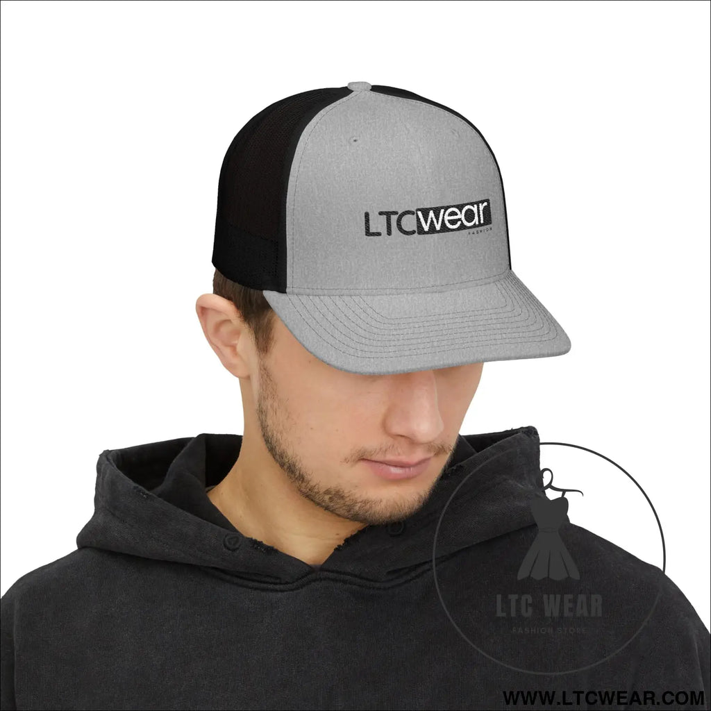 Ltc wear snapback trucker cap breathable mesh hat for casual & outdoor wear - hats