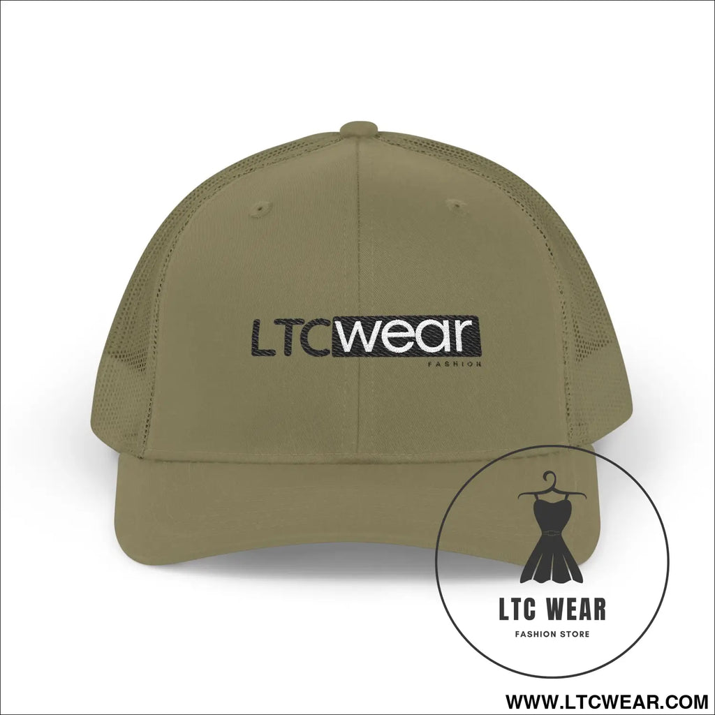 Ltc wear snapback trucker cap breathable mesh hat for casual & outdoor wear - one size / loden - hats