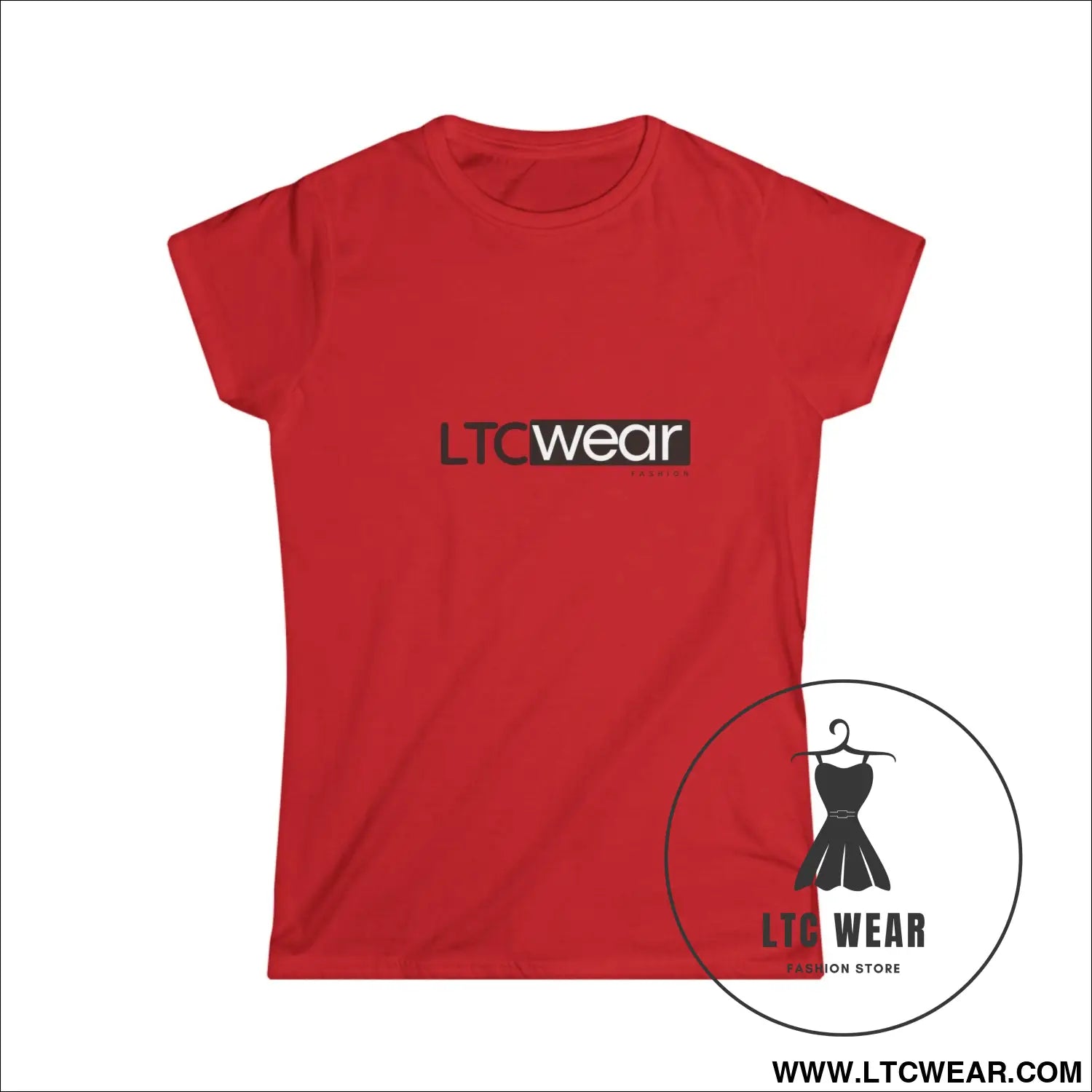 Ltc wear women’s softstyle tee - s / red - t-shirt