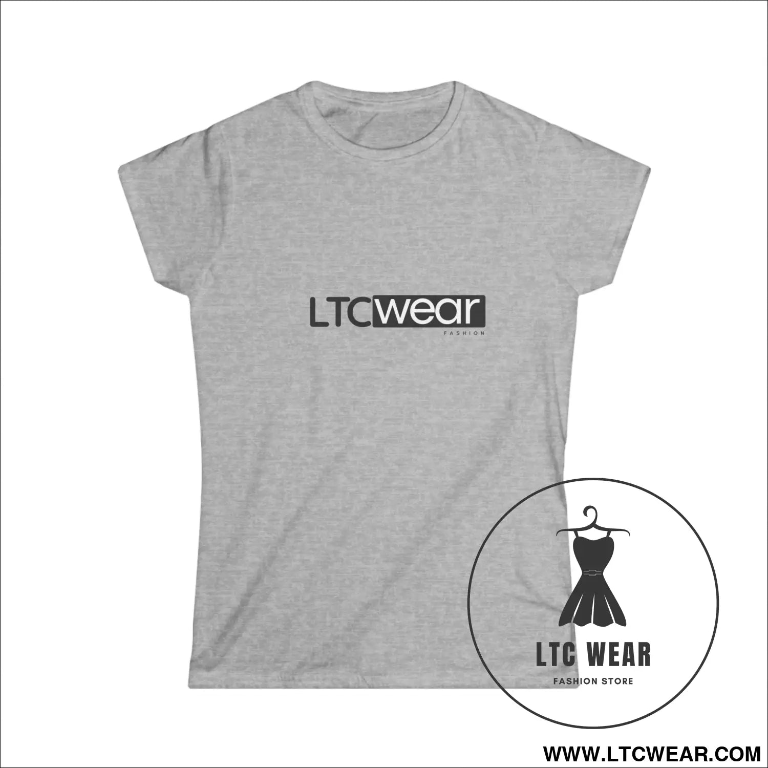 Ltc wear women’s softstyle tee - s / sport grey - t-shirt