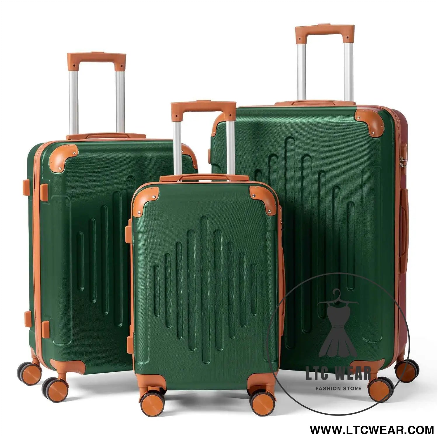 Luxury Dark PurpleBrown Hardside Expandable Spinner Luggage Set