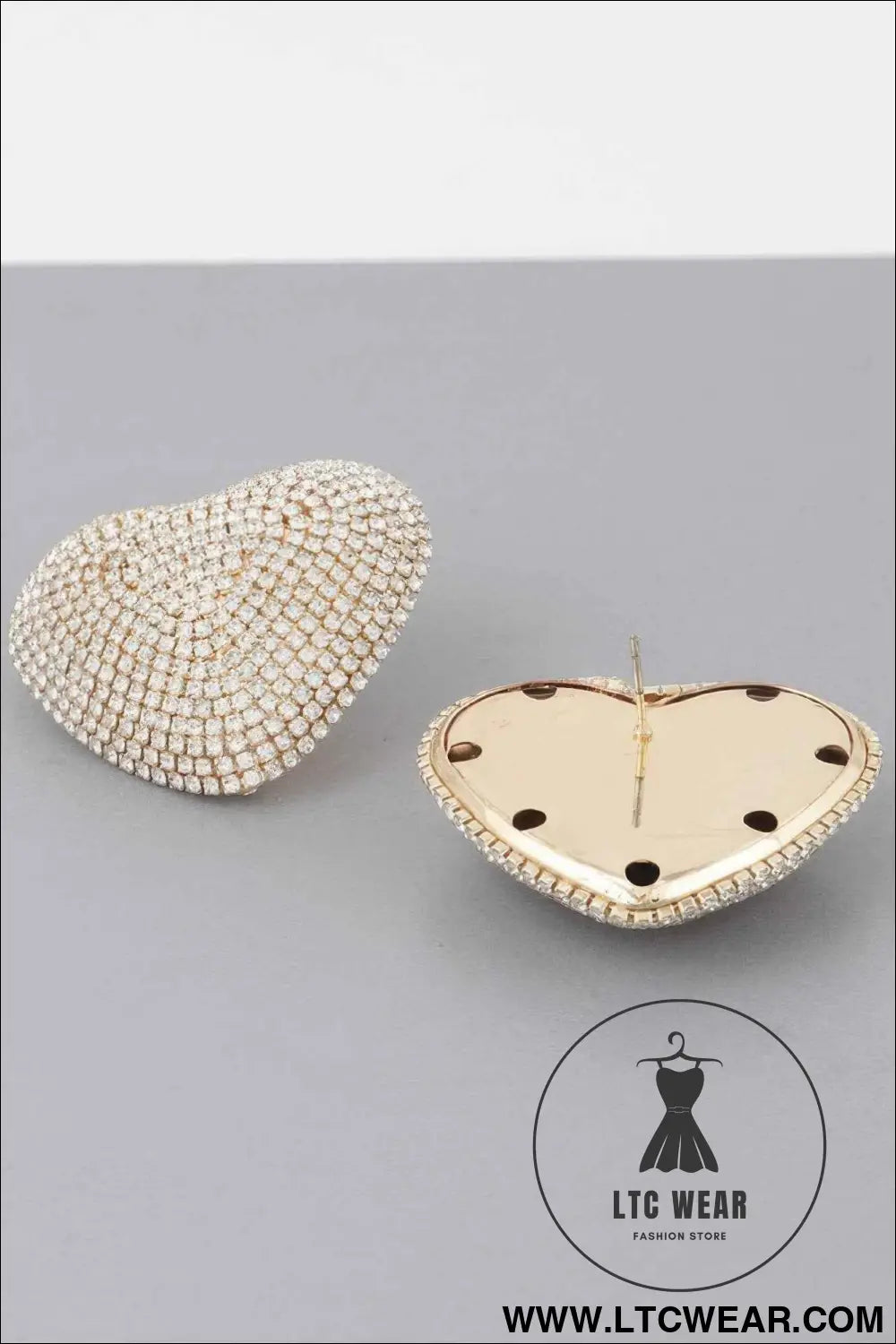 Luxury Double Heart Stud Earrings