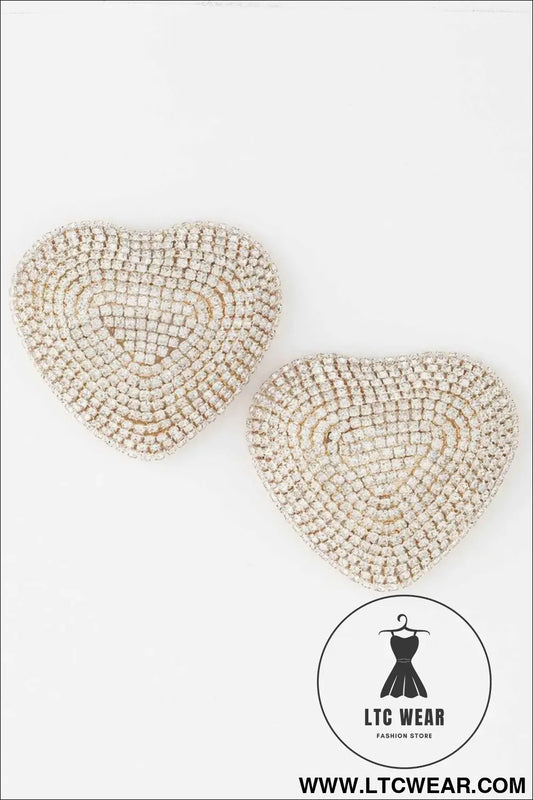 Luxury Double Heart Stud Earrings
