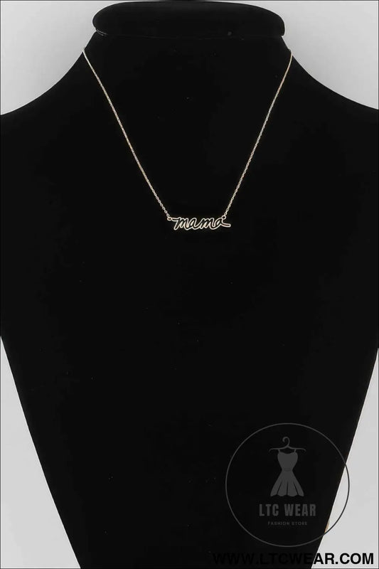 Mama Lined Necklace