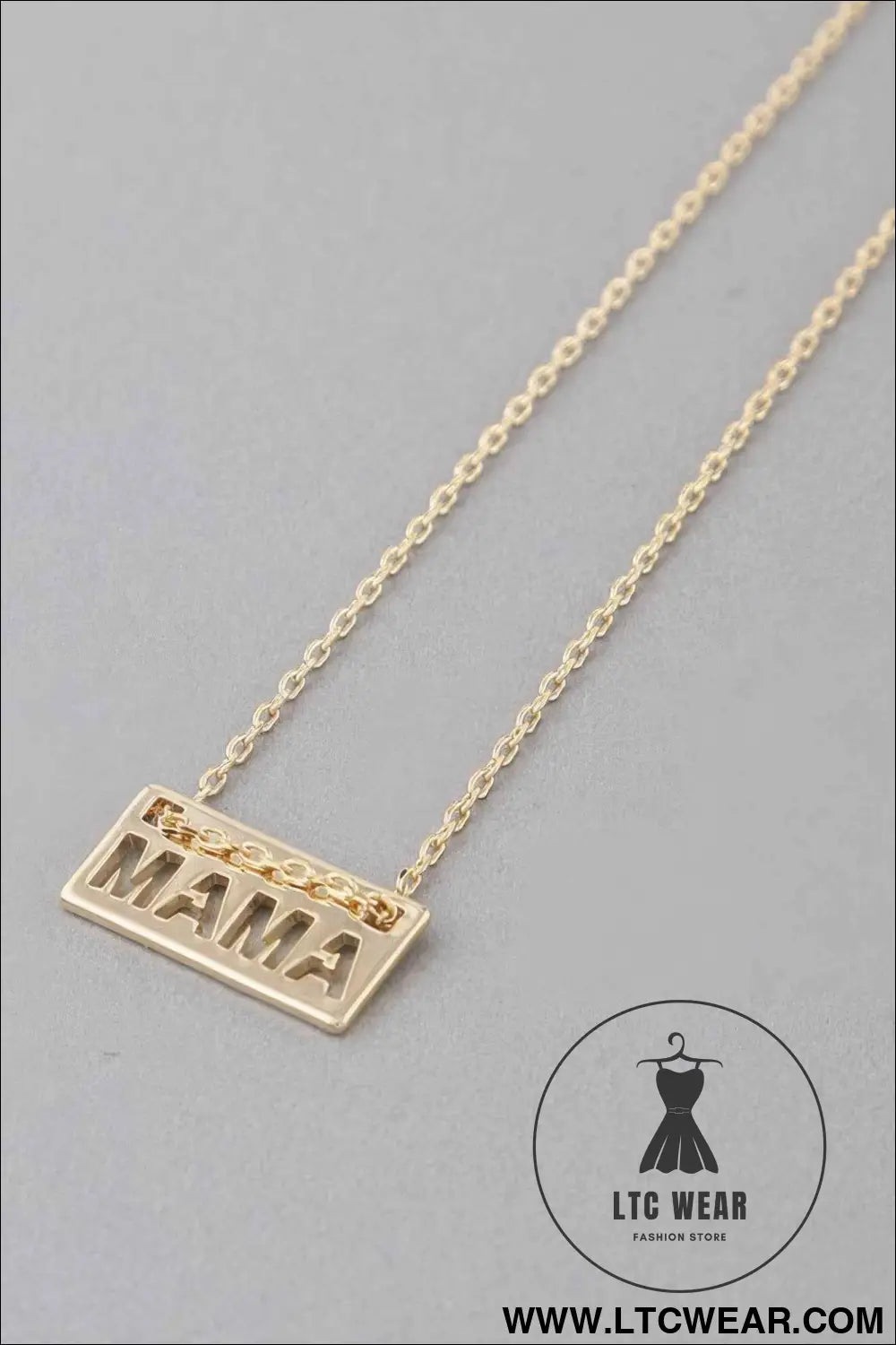 Mama Plate Necklace