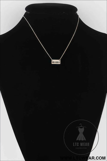 Mama Plate Necklace