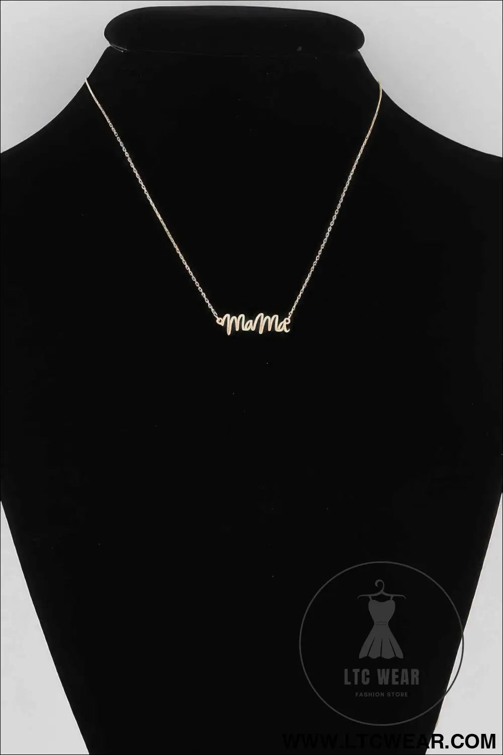 Mama Script Necklace