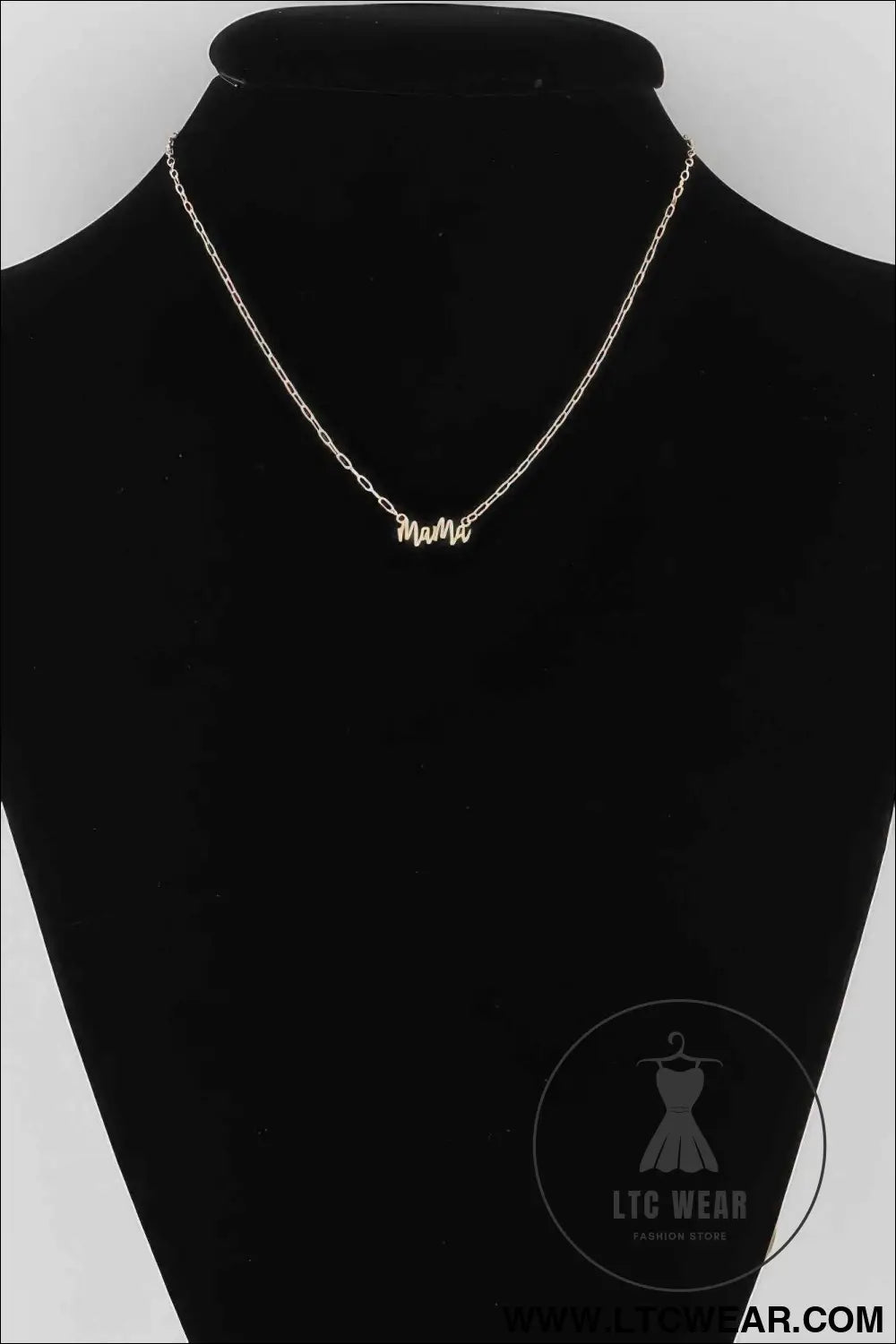 Mama Script Necklace