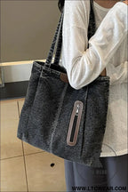 Medium denim tote bag