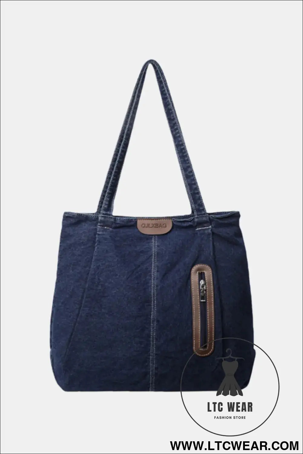 Medium denim tote bag - medium / one size
