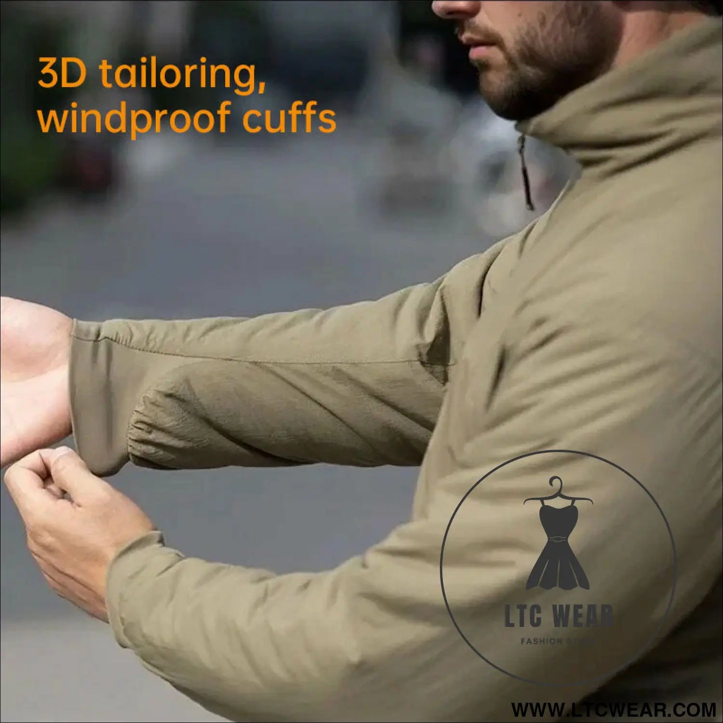 Men’s winter warm padded jacket lightweight hooded tactical parka outdoor waterproof windproof cold-weather hiking