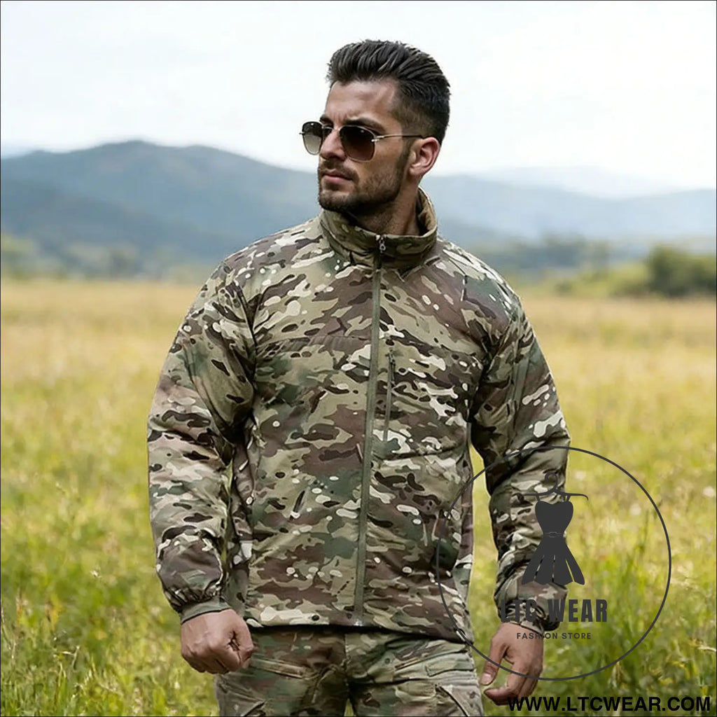 Men’s winter warm padded jacket lightweight hooded tactical parka outdoor waterproof windproof cold-weather hiking