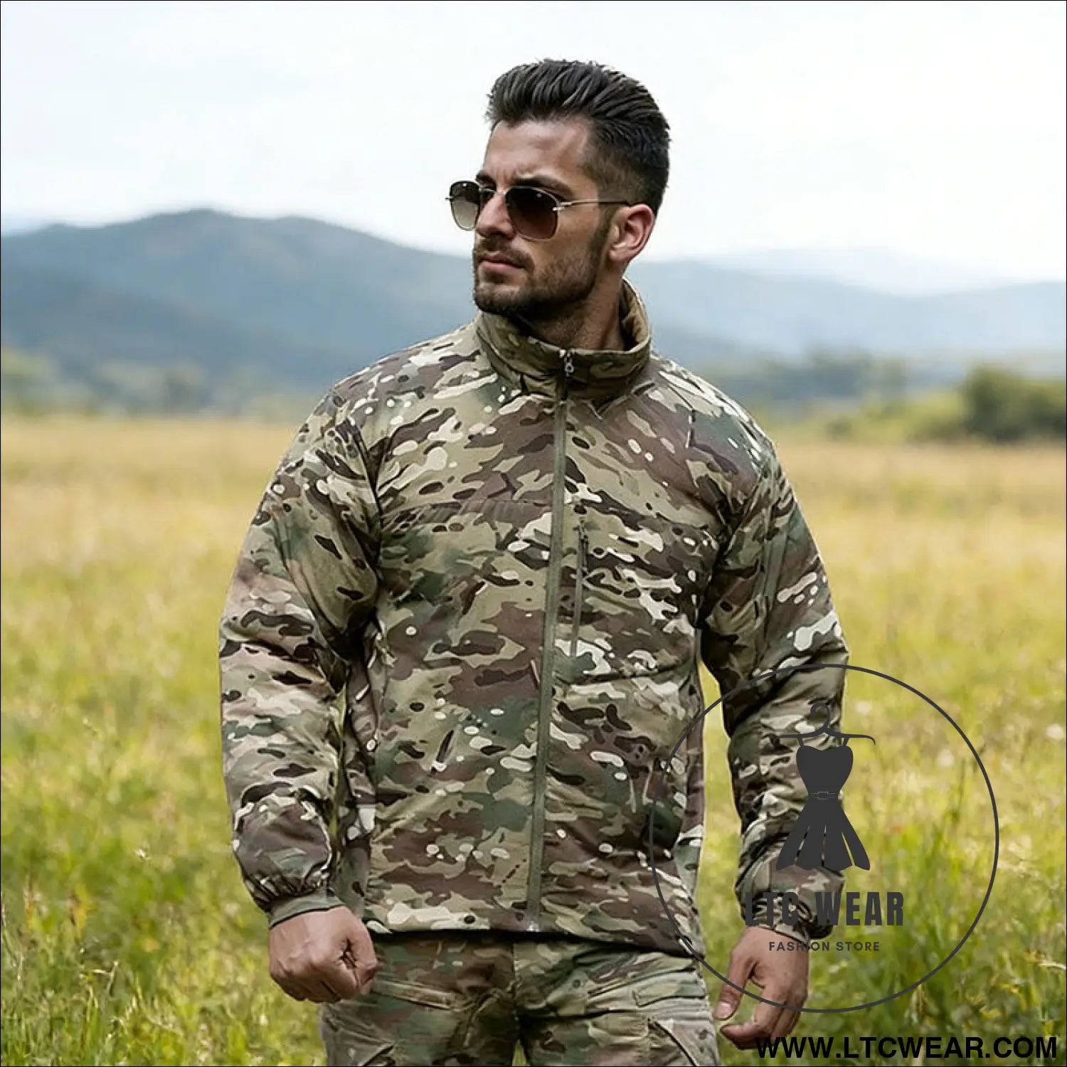 Men’s winter warm padded jacket lightweight hooded tactical parka outdoor waterproof windproof cold-weather hiking
