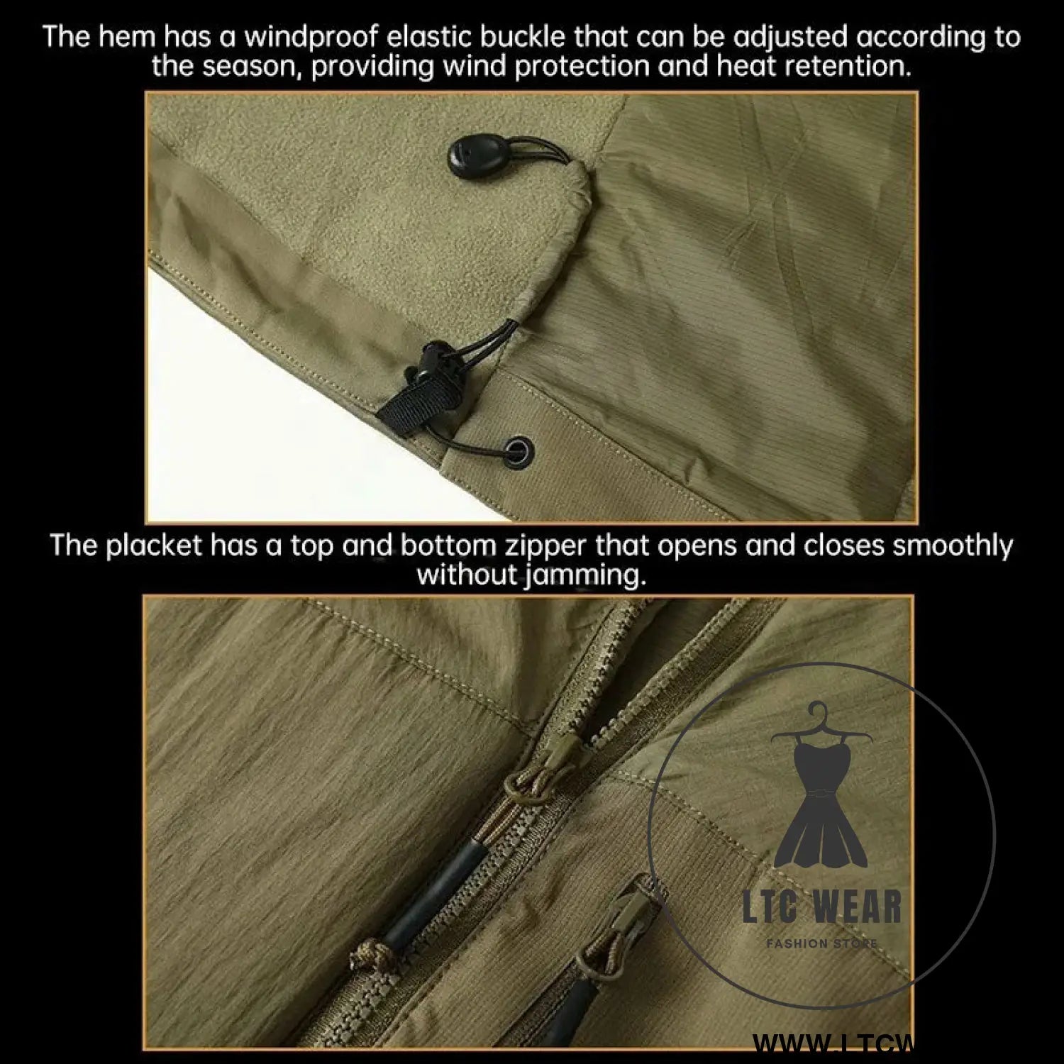 Men’s winter warm padded jacket lightweight hooded tactical parka outdoor waterproof windproof cold-weather hiking