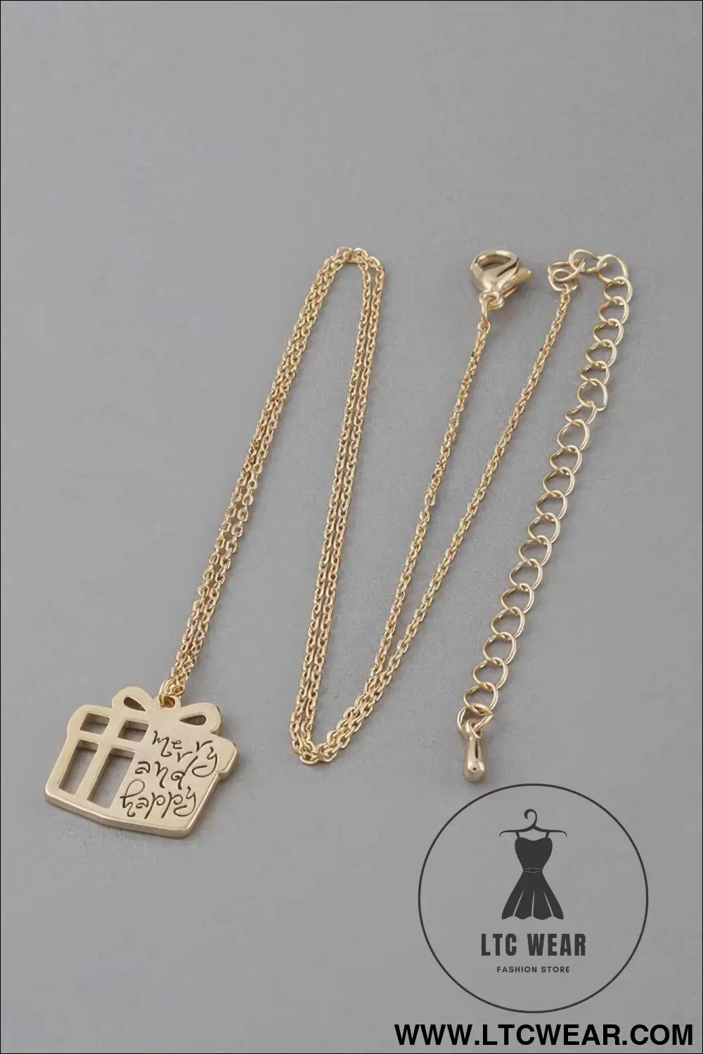 Merry And Happy Gift Necklace