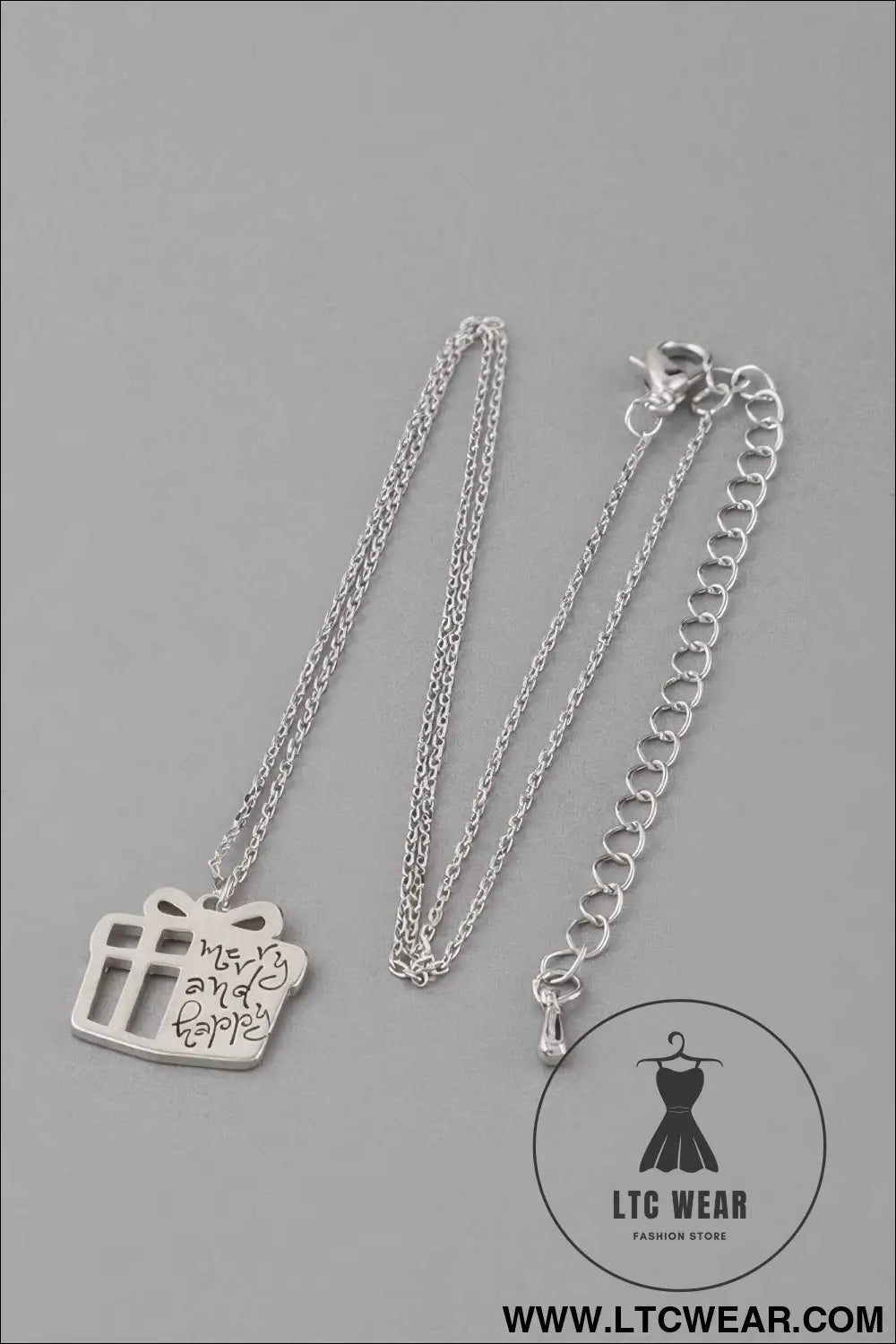 Merry And Happy Gift Necklace