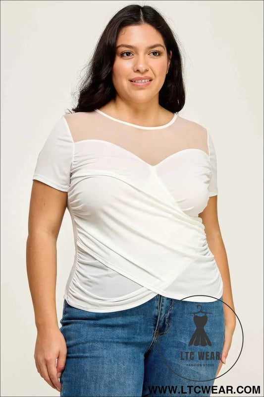 Mesh Wrap Top