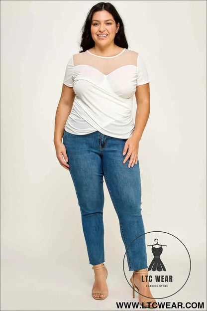 Mesh Wrap Top