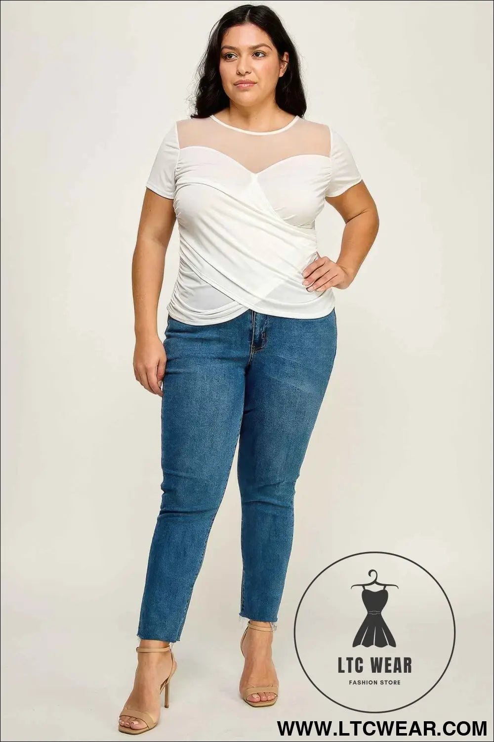 Mesh Wrap Top
