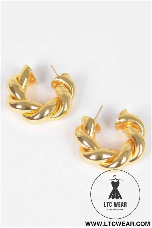 Metal Gold Plated Earring
