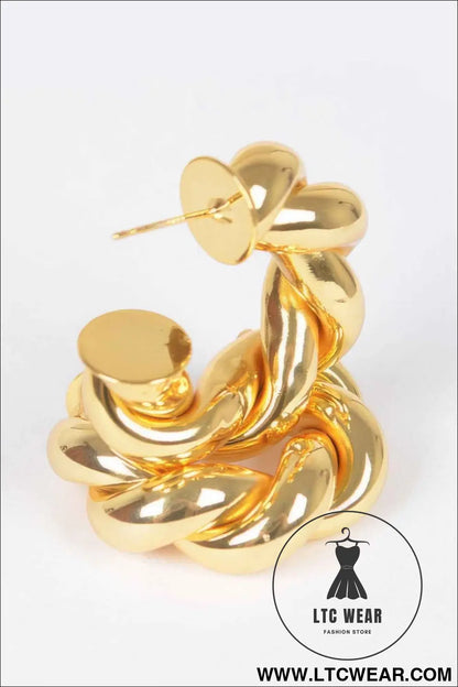 Metal Gold Plated Earring